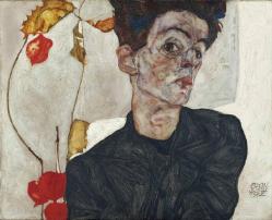 Autoportrait aux alke kenges 1912